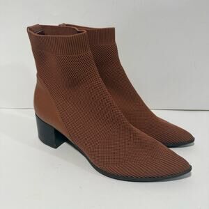 Everlane Women's The Boss Boot ReKnit Heel Sock Bootie 10